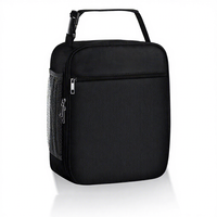 Sac isotherme Eastar en polyester pour homme et femme, léger, avec fermeture à clip, pour le travail, les pique-niques, les voyages (noir)