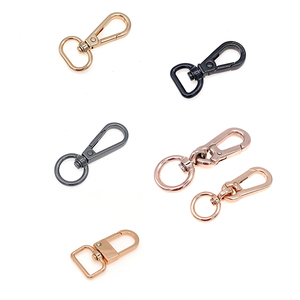 Toptan özel 25mm Metal çinko alaşım çanta aksesuarları siyah küçük ağır yapış kanca - Product Image 5