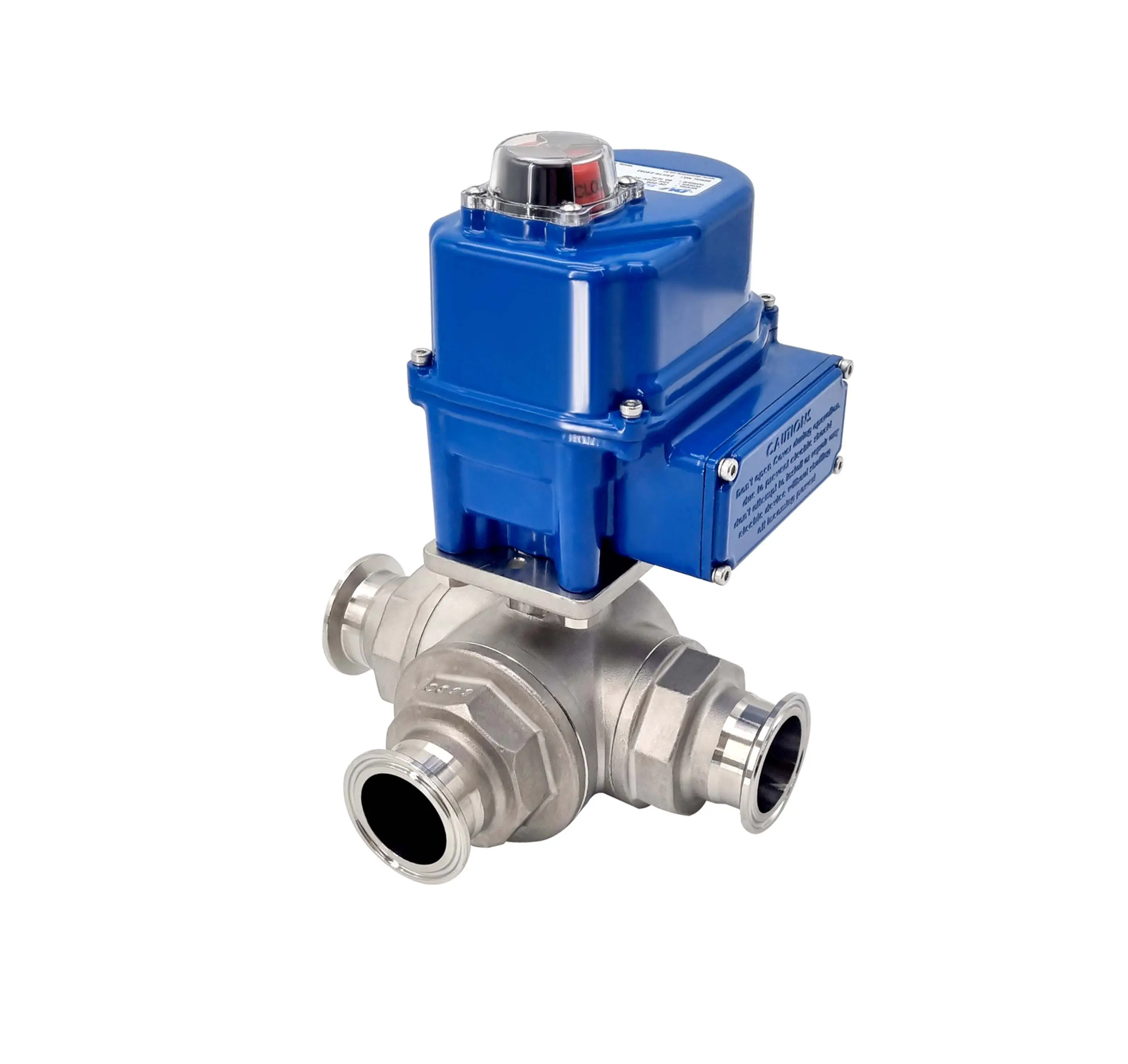 Wholesale Price Manual Pressure Vacuum New Multi Function Stainless Steel Electric Sanitary 3-Way Ball Valve