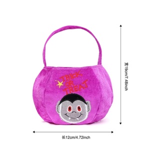 Bolsas de Dulces de Halloween, Bolsa de Terciopelo con Diseño de Calabaza para Decoración, Bolsas de Regalo para Niños, Accesorios para Crear Ambiente de Festival de Fantasmas al Aire Libre - Product Image 5