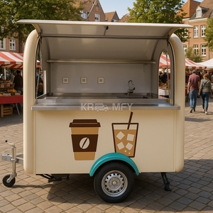 Carrito de Hot Dogs Personalizado 2025, Remolque de Helados, Camión de Comida Rápida Móvil Retro Estilo Americano - Product Image 3