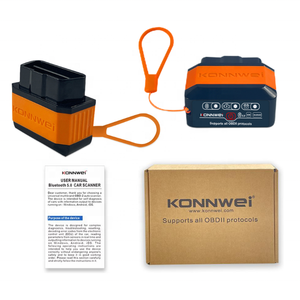 KONNWEI Mini Bluetooth5.0 Escáner de diagnóstico de código de falla de coche <span class=keywords><strong>Bluetooth</strong></span> KW905 OBD2 Herramienta de diagnóstico del sistema de motor de coche - Product Image 1