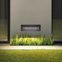 Applique murale Led pour intérieur et extérieur 3-5W Lampe d'angle murale encastrée en aluminium pour couloir et escalier