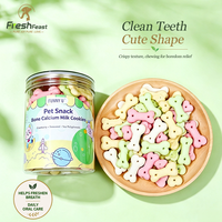 Friandises pour chiens en gros : Biscuits désodorisants pour le nettoyage dentaire, aux fruits frais, au calcium et au lait, en conserve, saveurs variées