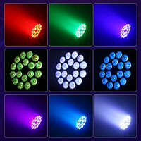 Éclairage de scène 18*10W RGBW pleine couleur 4 en 1, projecteur LED pour scène, bar, karaoké, mariage, concert