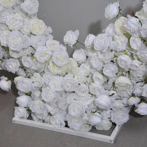 ProposalSetup Conjunto de decoração para cabine fotográfica, adereços de flores em forma de coração, primeiro aniversário, batizado e banho de noiva