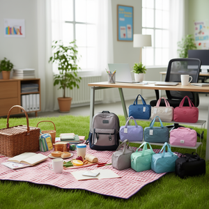 Bolsa Bento aislada, lonchera térmica de 30x20x12Cm, ligera y portátil para uso diario - Product Image 2