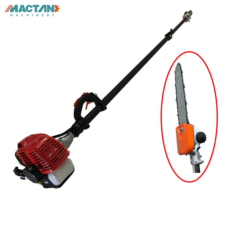 4.2m gasoline type telescopic power pole saw for tree branch cutting