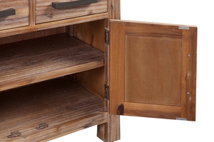 ATLAS Brand Solid Wooden <b>Sideboard</b> 2-Door Wardrobe for <b>Kitchen</b> Traditional Design Home Furniture for Dining Room - Product Image 4