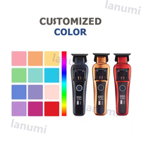 Tondeuse à cheveux professionnelle sans fil USB Lanumi NK-959 pour homme, en acier inoxydable, avec écran LCD, rapide, pour la maison et l'hôtel