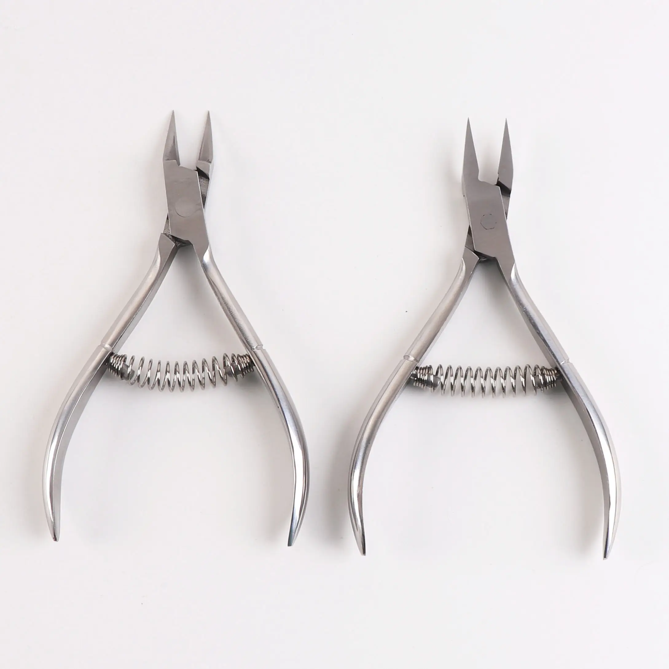 Factory wholesale stainless steel all silver cuticle nippers heavy duty sharp nail nipper