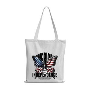 DLBZ Multi-function Trendy Customized Independence Day Logo Durable Reusable Rope Handle Canvas <b>Tote</b> Shopping <b>Bag</b> - Product Image 1
