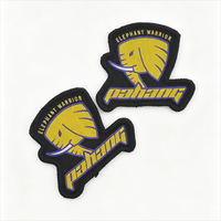 Patch tissé thermocollant personnalisé, imprimé crâne gothique fraise, écologique, style punk, pour accessoires de vêtements streetwear en denim