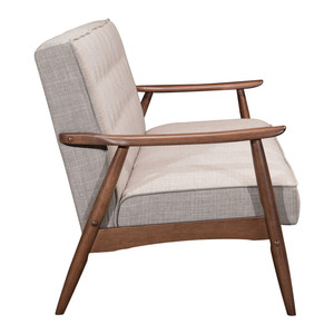 HMS ชุดโซฟาปรับสภาพได้ทำจากโพลีเอสเตอร์สีเบจ69สีเบจพร้อมขาสีน้ำตาลสำหรับเฟอร์นิเจอร์ในบ้าน - Product Image 5