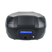 Top Case Moto 50L en PP pour Honda XADV750, Coffre de Rangement Moto avec Base à Démontage Rapide pour Installation Facile