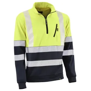 Felpe - HVS790YDN S Kenya - Colore: Giallo fluorescente/blu - Massima sicurezza in qualsiasi posizione: le bande riflettenti - Product Image 1