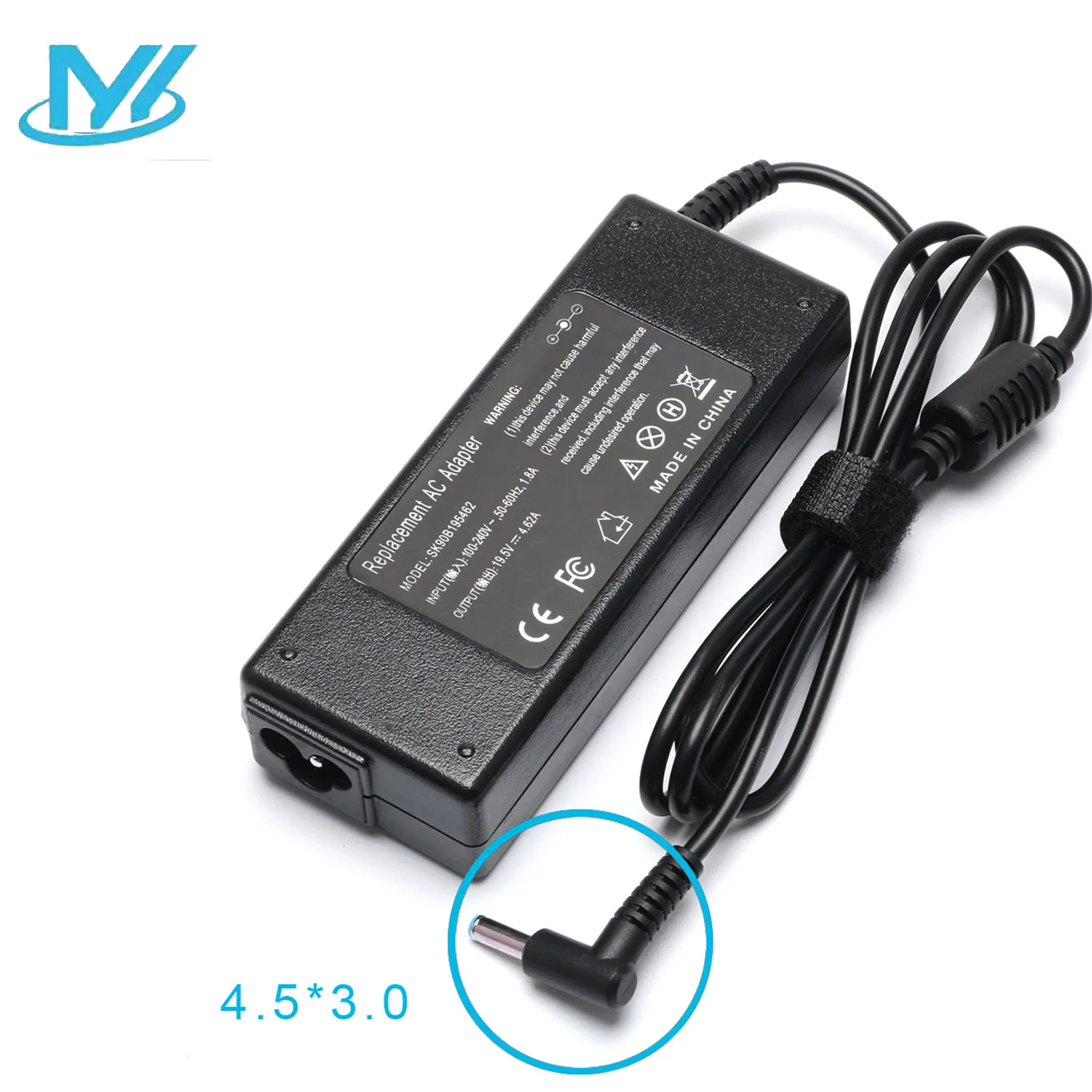 laptop power adapter charge 19.5V 4.62A 90W 4.5*3.0mm Ac dc laptop internal power supply For HP Pavilion 11 14 15 17