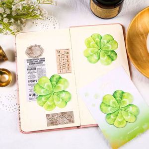 Creative Simulation Leaf Sticky Notes Fresh Message Memo Pads with Back-to-School Essentials Student Stationery <b>Small</b> Gifts - Product Image 3