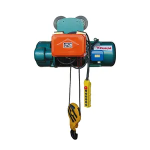 Henan Mine Crane Single Speed Small Electric Wire Rope Hoisting 1 Ton 2 Ton 3 Ton Trolley Machine