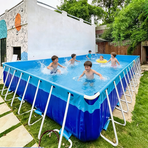 <span class=keywords><strong>Piscina</strong></span> Comercial Grande, Portátil, <span class=keywords><strong>Rectangular</strong></span>, <span class=keywords><strong>de</strong></span> PVC, con Marco <span class=keywords><strong>de</strong></span> Acero, para Parques Acuáticos, con Sistema <span class=keywords><strong>de</strong></span> Filtración - Product Image 2