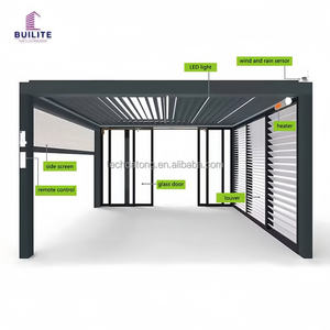 Pergola moderne en aluminium - Design élégant, pavillon extérieur pour les extérieurs de maisons contemporaines - Product Image 1
