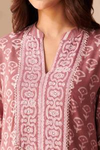 Ensemble de costume en coton à la mode avec broderie Moti complète ensemble de costume de vêtements indiens et pakistanais - Product Image 5