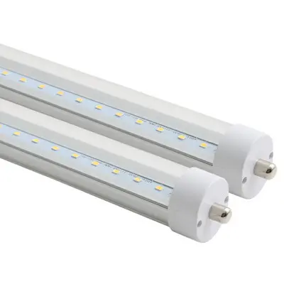 T8 LED Tube Light 8FT 2400MM 240CM 2.4M Single Pin FA8 Base V Shaped 90W LED Fluorescent Bulbs Tubes Lamp For LED Shop