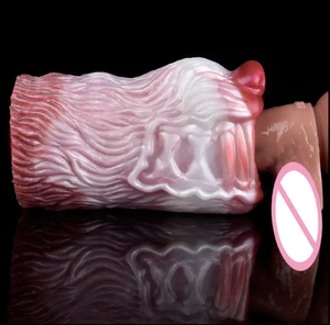 YOCYリキッドシリコンデュアルチャンネルオナニーカップリアルアニマルフォックスオナニーマッサージアナルアダルト大人のおもちゃ - Product Image 2