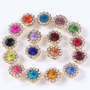 Fabbrica diretta a doppio strato di girasole Torus artiglio eco-friendly perlina di vetro per fai da te borsa per scarpe accessori per abbigliamento - Product Image 1