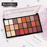 Palette de fards à paupières scintillants mats 24 couleurs, non tachant, maquillage de scène, coffret cadeau, poudre scintillante, vente en gros