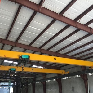 Pont roulant monopoutre HD de 1 à 20 tonnes à performance fiable avec moteur PLC et commande au sol et à distance, certifié CE - Product Image 1