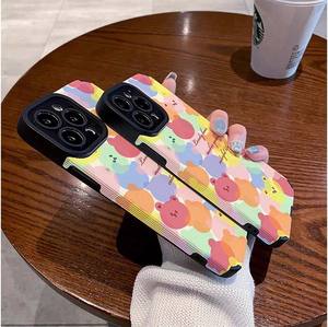 เคสโทรศัพท์มือถือหนังเทียมพิมพ์ลายหัวหมีแบบเต็มหน้าจอสำหรับ <span class=keywords><strong>iPhone</strong></span> 8 <span class=keywords><strong>x</strong></span> XR XS 11 12 13 14 15 16 PRO MAX - Product Image 6