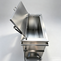 Bac de trempage chauffant commercial sur mesure pour cuisine, idéal pour le nettoyage des vaisselles, des casseroles, des plateaux, des grilles de four et l'élimination des graisses.