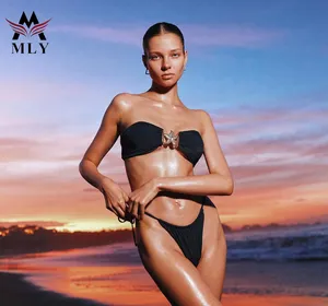 Fabricant de maillots de bain MLY bikini indien ouvert sexy pour fille mature