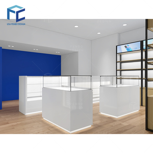 Accesorios electrónicos comerciales de diseño simple personalizados, decoración de tienda de teléfonos móviles, vitrina de teléfono móvil personalizada - Product Image 1