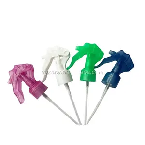 Yuyao professionele non spill kleurrijke plastic pomp sproeier, cleaning hand sproeier, plastic muis mini trigger sproeier 24 28