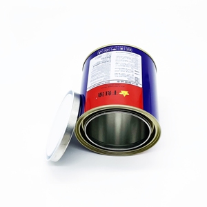 Seau métallique recyclable de 1L pour peinture, diluant chimique et détergent, avec impression couleur personnalisée - Product Image 3