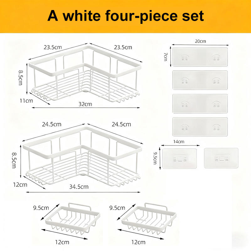 Set di quattro pezzi bianchi