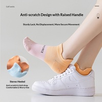 Chaussettes de sport professionnelles unisexes, fines, en nylon, antidérapantes, absorbant la transpiration, respirantes, pour la course à pied, la corde à sauter, le badminton