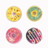 Étiquette colorée bombe de bain donuts, hôtel, personnalisé, bombe de baignoire, boîte-cadeau OEM, pour le nettoyage personnel et le blanchiment de la peau