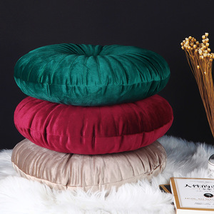 Nordic Ins Style Velvet Pumpkin <strong>Round</strong> <strong>Cushion</strong> - Product Image 3
