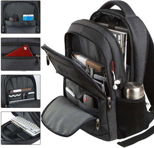 <span class=keywords><strong>Mochila</strong></span> <span class=keywords><strong>de</strong></span> negocios resistente al agua JUNYUAN <span class=keywords><strong>mochila</strong></span> multifunción para ordenador portátil para hombre bolsas USB mochilas para ordenador <span class=keywords><strong>mochila</strong></span> universitaria - Product Image 2