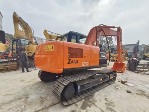 Excavatrice sur chenilles Hitachi d'occasion de 12 tonnes ZX120, équipement de construction lourd, moteur, boîte de vitesses, pompe, roulement, PLC d'origine - Japon - Product Image 6
