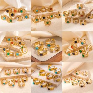 <b>Ring</b> with micro-inlaid flowers Priority Shipping Option Custom Stone Color Certified High Precision Polishing Mixed wholesale - Product Image 4