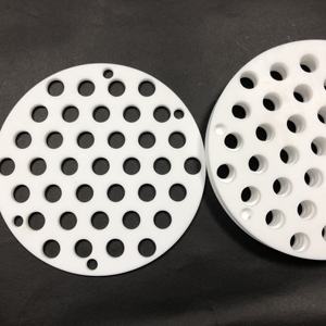 Lámina Redonda de PTFE Perforada con Forma Personalizada, Resistente a Químicos, Placa de Filtro de Alta Precisión con Orificios - Product Image 2