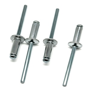 Rivets <span class=keywords><strong>à</strong></span> <span class=keywords><strong>tête</strong></span> <span class=keywords><strong>ronde</strong></span> M4.8x12 mm (acier inoxydable 304/aluminium) pour assemblage de châssis - Rivets en alliage d'aluminium - Product Image 2