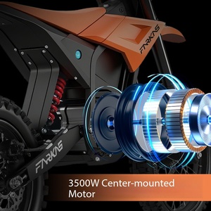 Bicicleta Eléctrica S2 S1 con Motor <span class=keywords><strong>Central</strong></span>, Cuadro de Aluminio, Motor de 3.5KW, Batería de Litio de 60V 27AH para Conducción Todoterreno y Urbana - Product Image 3