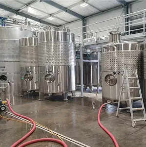 Sanitary Easy Return Customized Bioreactor For Wine Milk Beer Water Oil Fuel Liquid Fermentation Stainless Steel Storage Tank