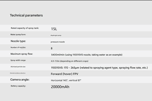 害虫駆除用燻蒸農業用ドローン10L 15L農業用スプレードローン - Product Image 5