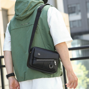 Bolso de Hombro Vintage para Hombre, Bolso Cruzado de Negocios para Mayoristas, Bolso de Cuero PU Duradero e Impermeable - Product Image 6